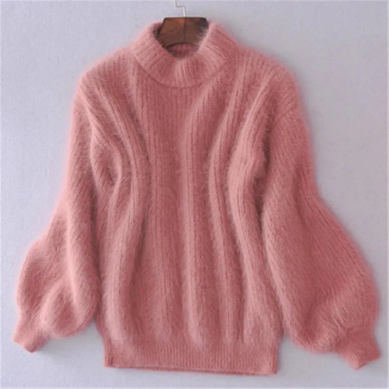 Brenda – Pull d'allure vintage façon angora
