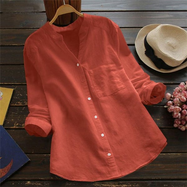 Madelina - Chemise rétro décontractée pour femmes