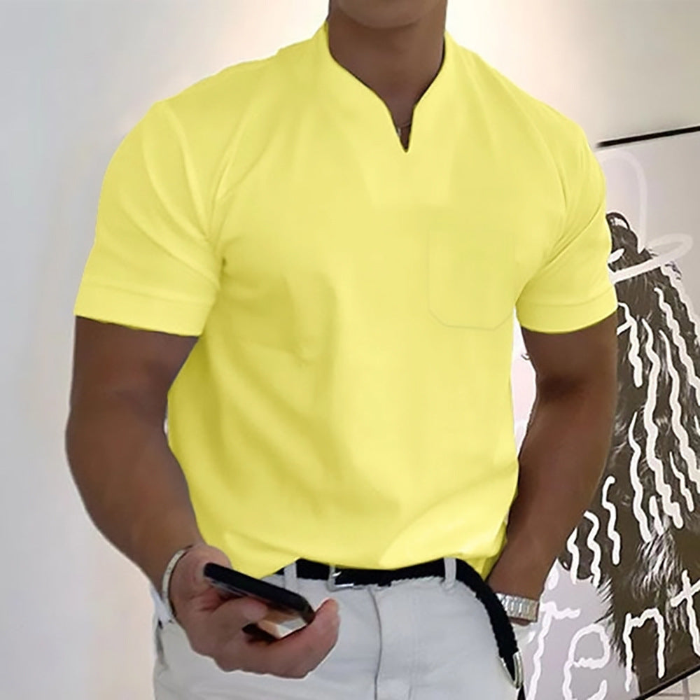 Jason - T-shirt business fitness à manches courtes pour hommes