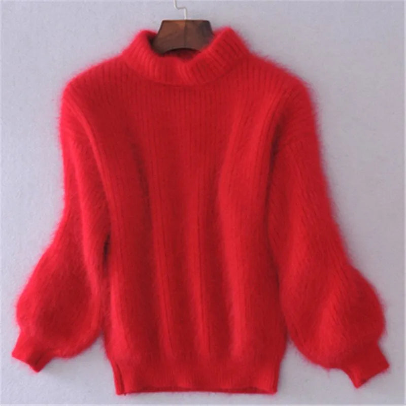 Brenda – Pull d'allure vintage façon angora