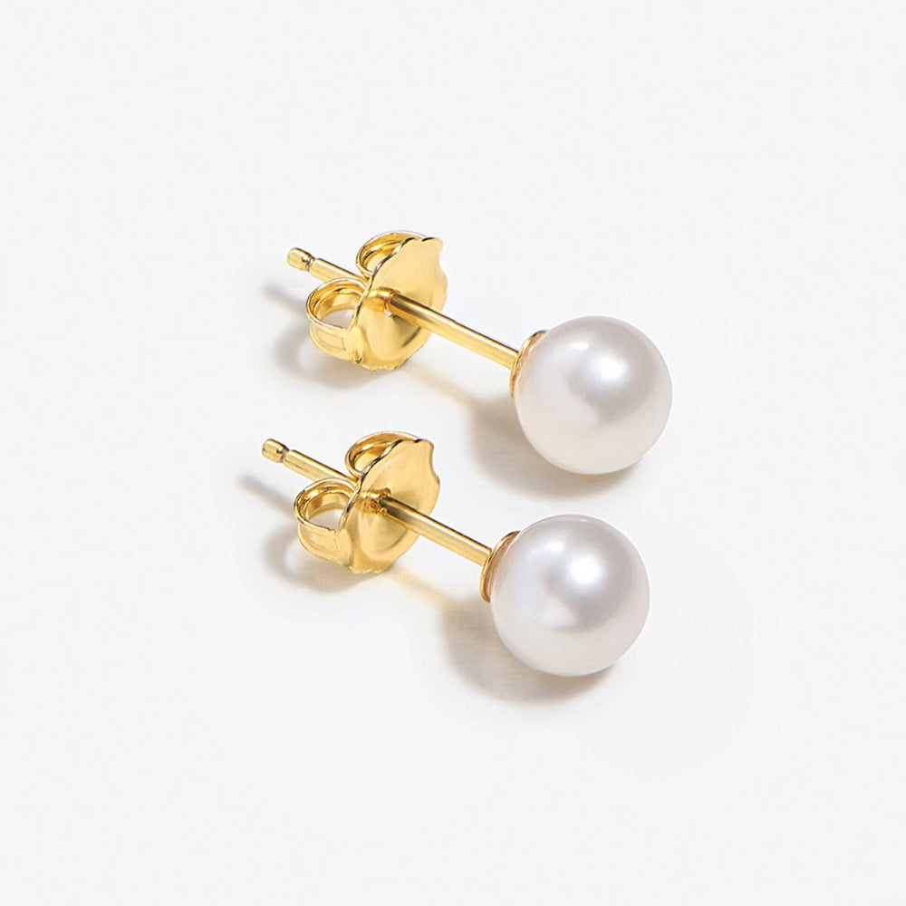 Lucia - Boucles d'oreilles classiques en perles moyennes