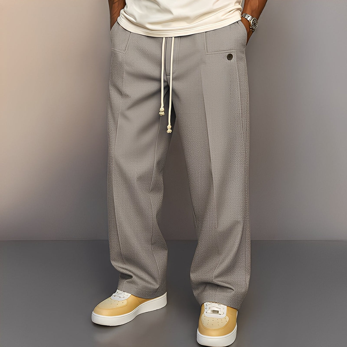 Henri - Pantalon ample pour hommes avec cordon de serrage