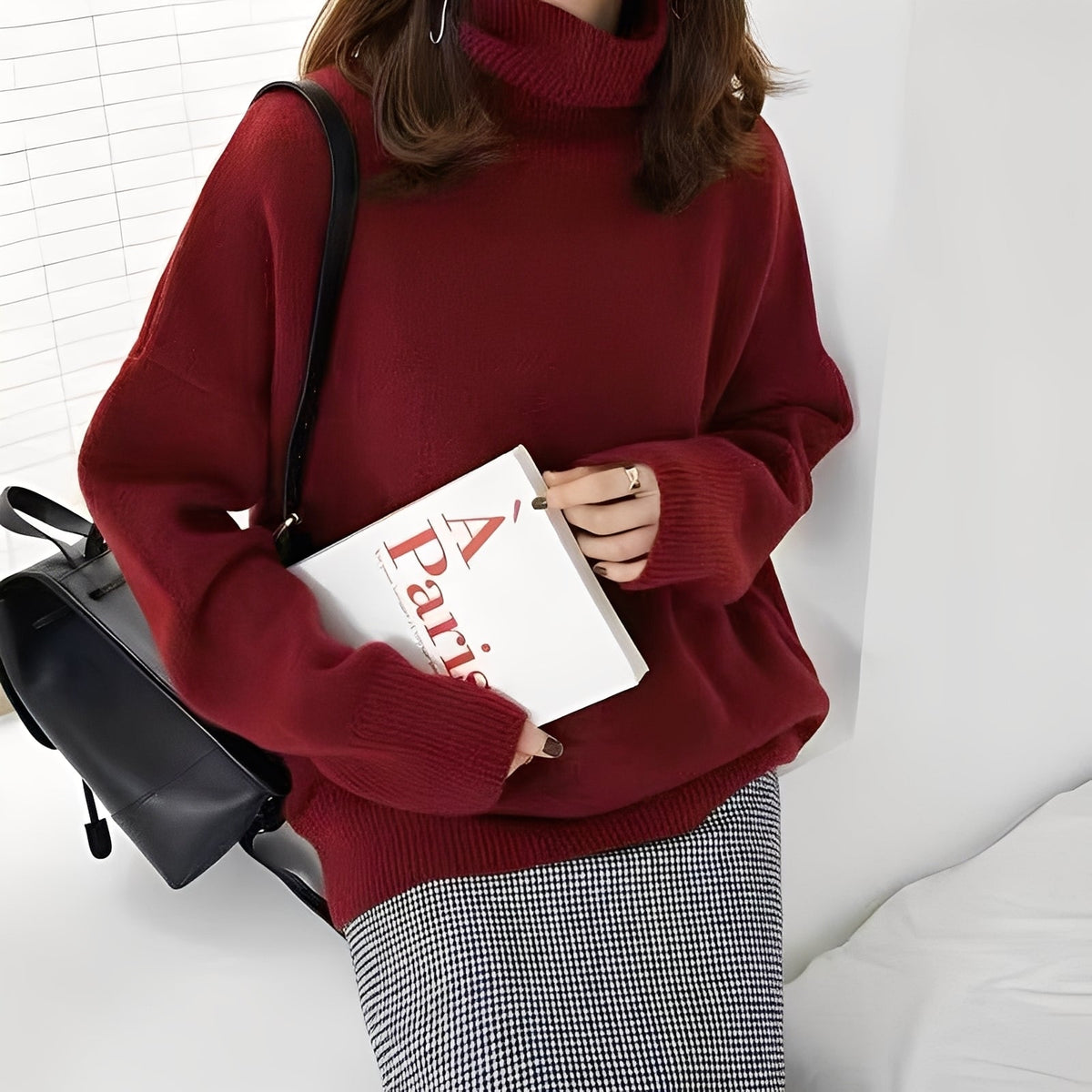 Clementine - Pull décontracté pour femmes avec col roulé