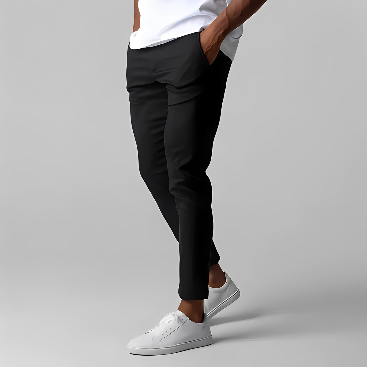 Jack - Pantalon de costume décontracté à coupe droite pour hommes