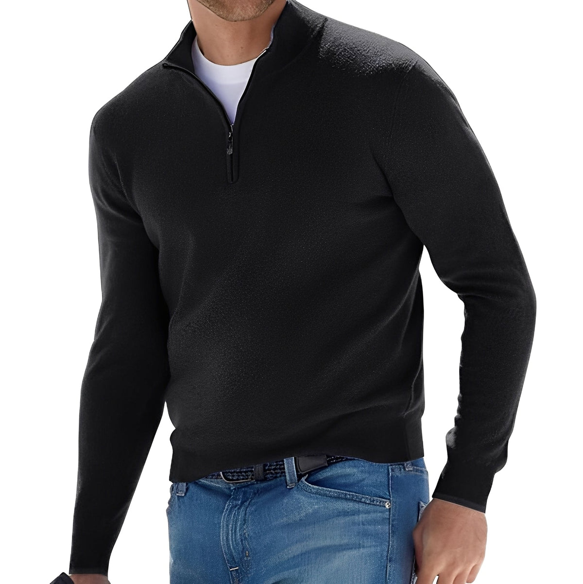 Eliott - Pull avec fermeture éclair pour hommes