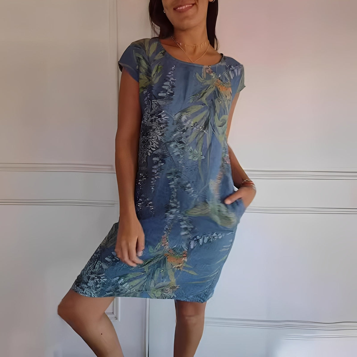 Katherine - Robe large imprimée pour femmes