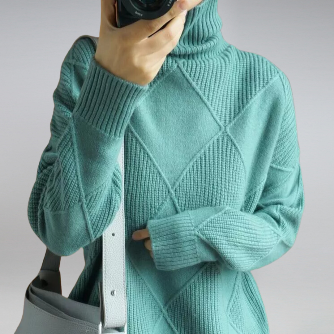 Camille - Pull élégant à col roulé