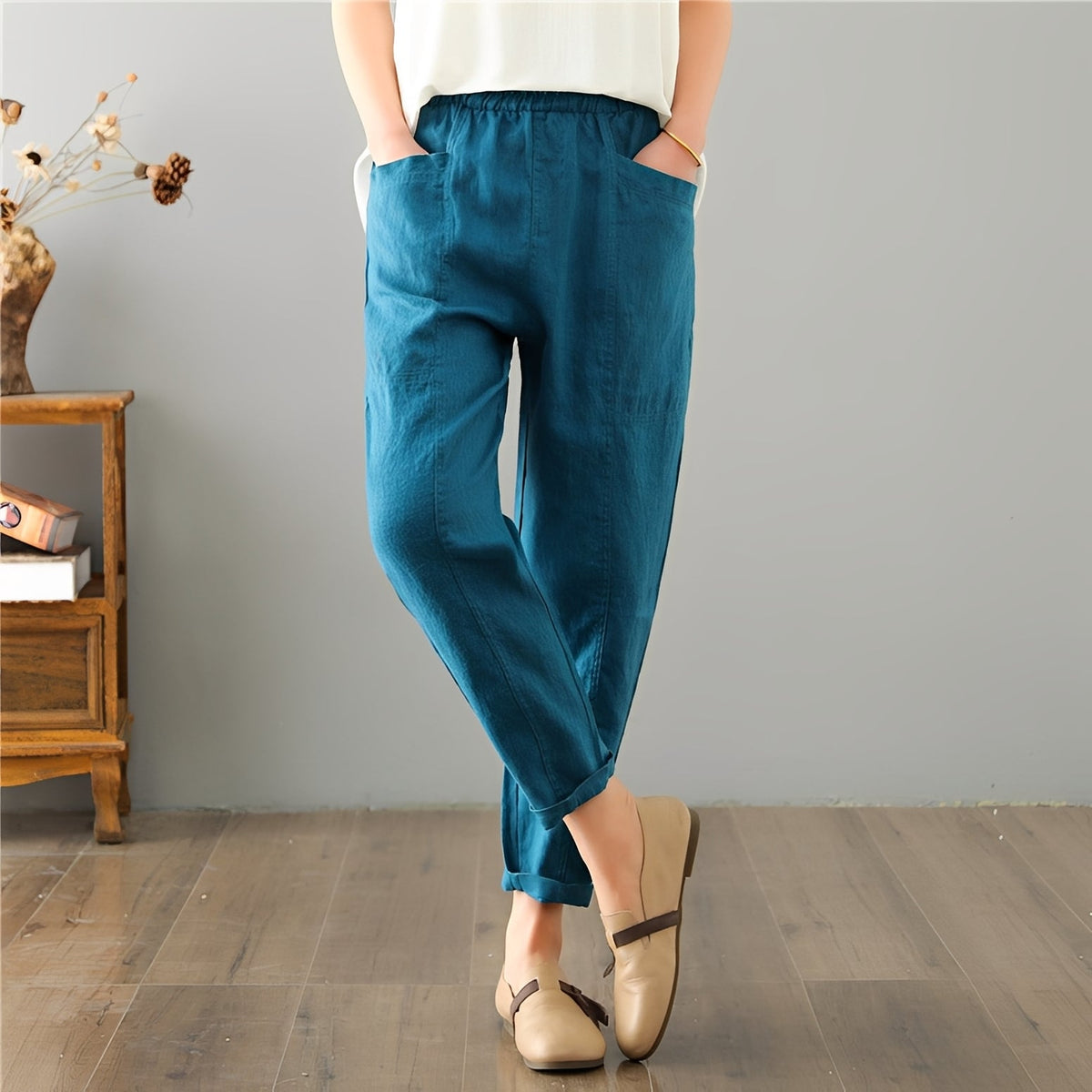 Gretchen - Pantalon casual avec poches pour femmes
