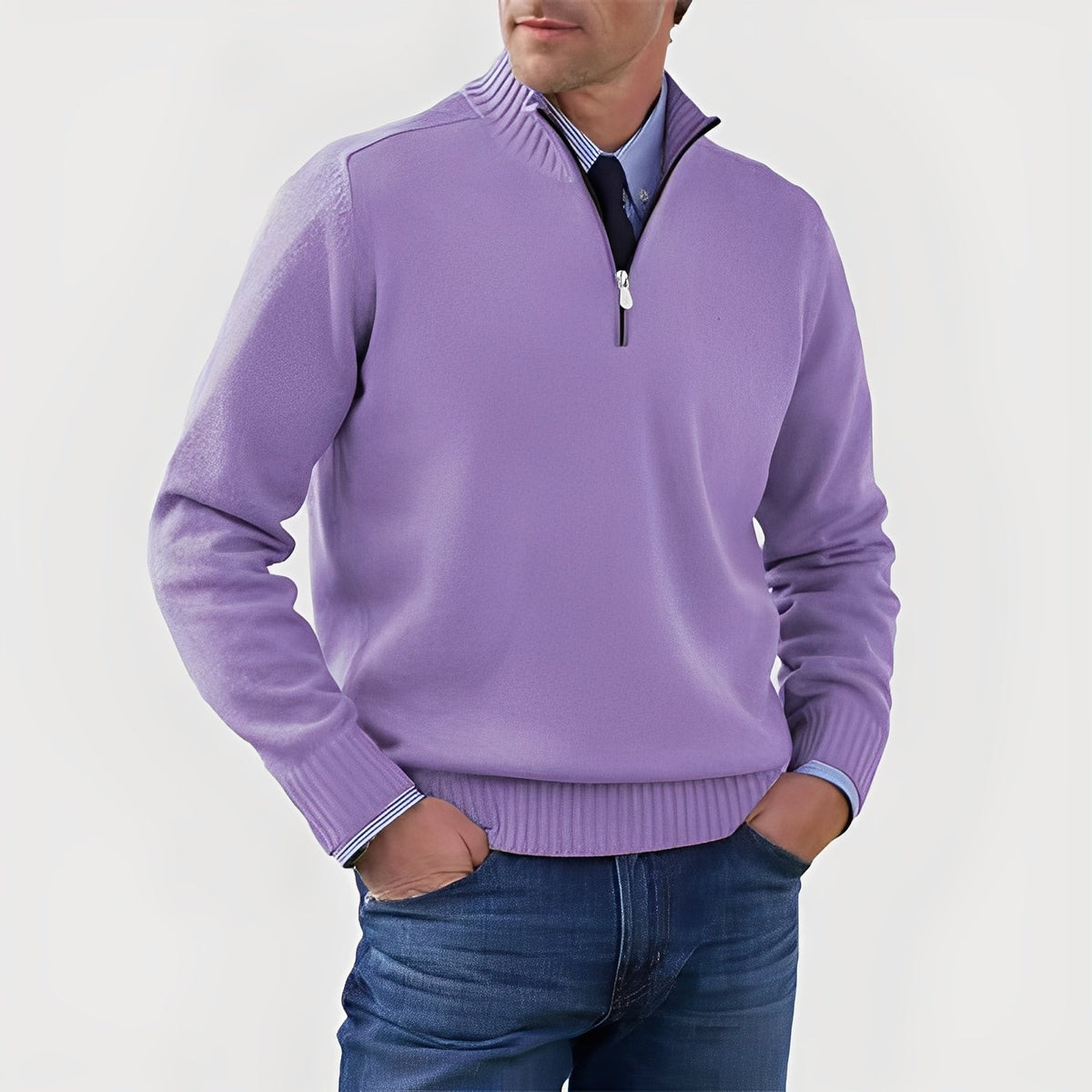 Nolan - Pull confortable avec demi-fermeture éclair