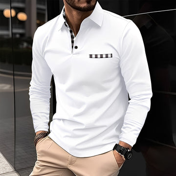 Maxence - Polo classique pour homme à manches longues