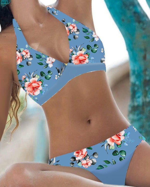 Addie - Ensemble de bikini tendance taille haute pour femmes