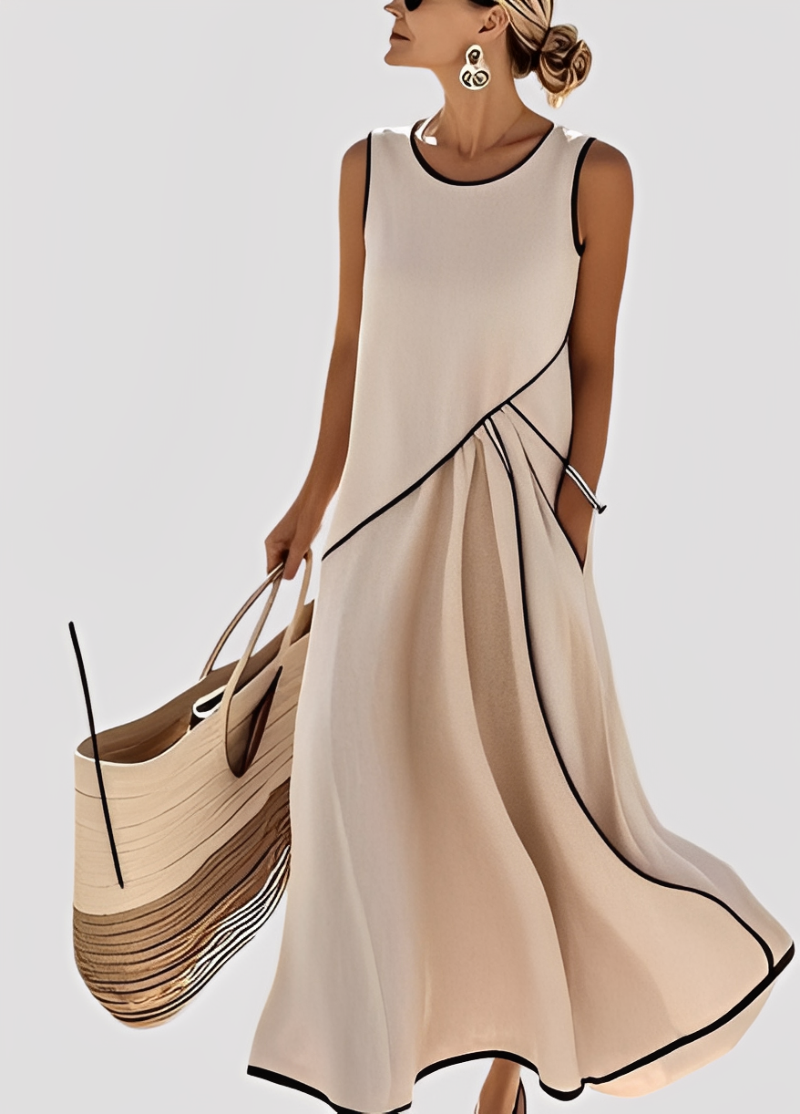 Mabel - Robe maxi chic et ample pour femmes