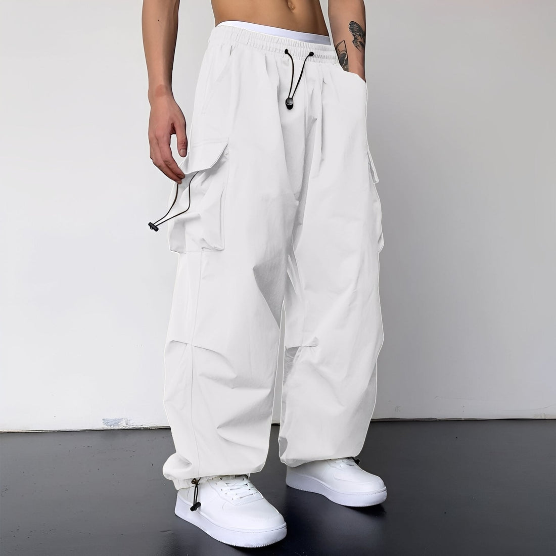 Kaleb - Pantalon cargo élégant à coupe large