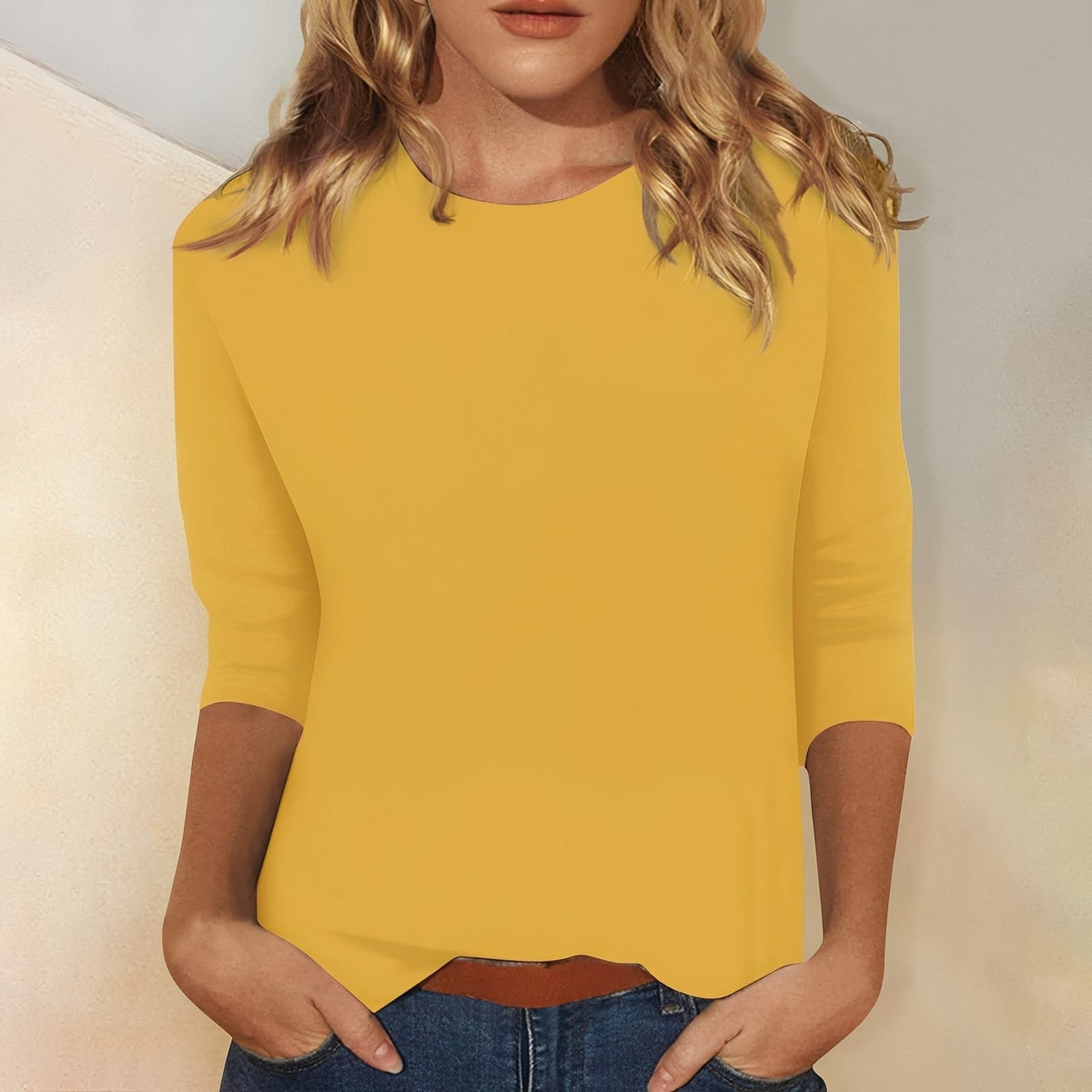 Katherina - T-shirt manches longues col rond pour femmes