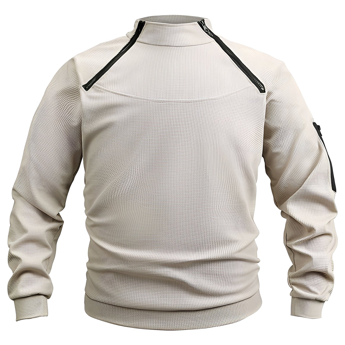 Wilbur - Pull en polaire sport avec fermeture éclair pour hommes