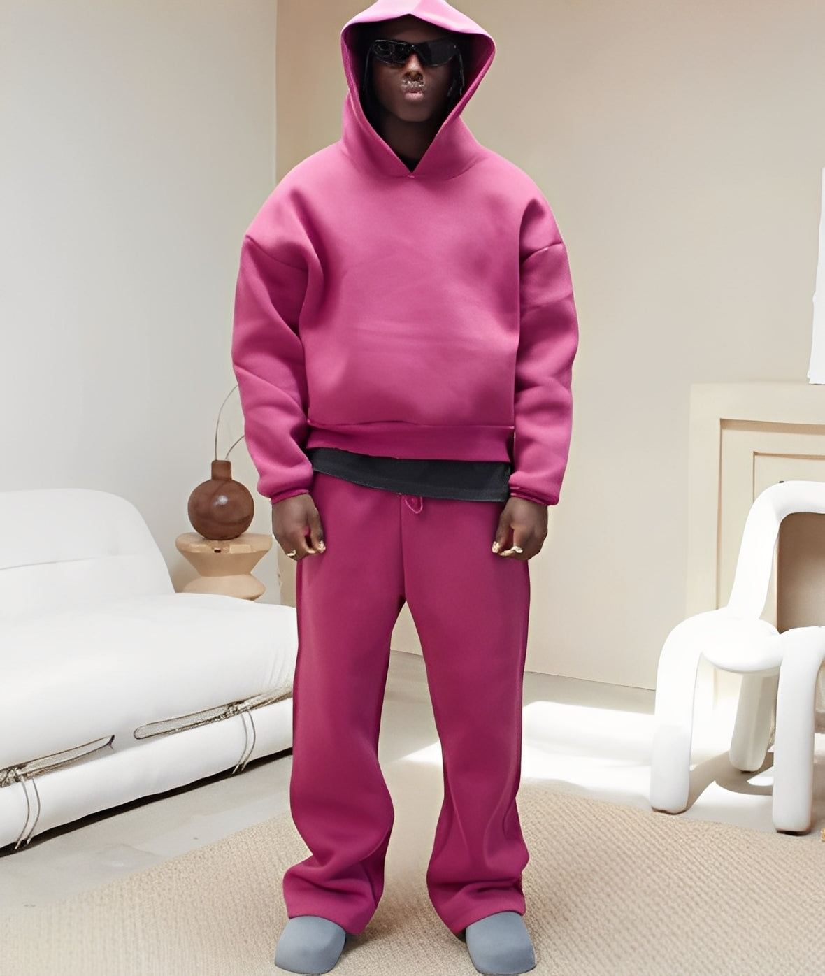 Marco - Ensemble de hoodie oversize décontracté pour hommes