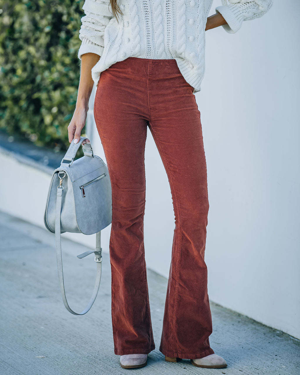 Susanne - Pantalon Flare en Velours Côtelé pour Femmes