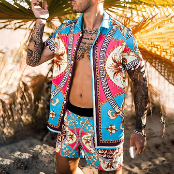 Lucas - Ensemble de chemises hawaïennes chics pour hommes