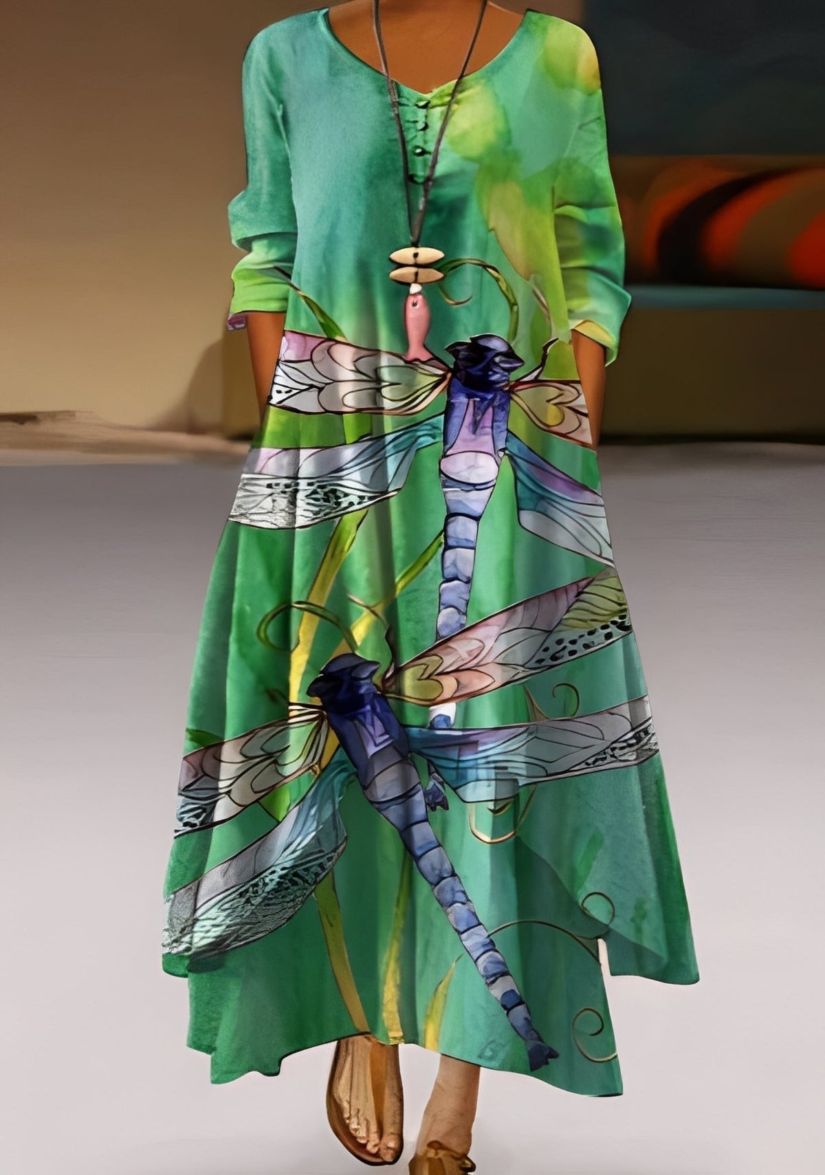 Belle - Robe fluide et élégante avec motif pour femmes