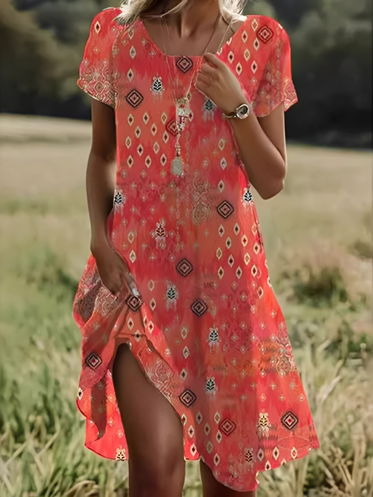 Gloria - Robe classique ethnique pour femmes