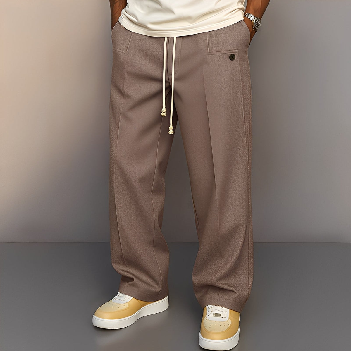 Henri - Pantalon ample pour hommes avec cordon de serrage