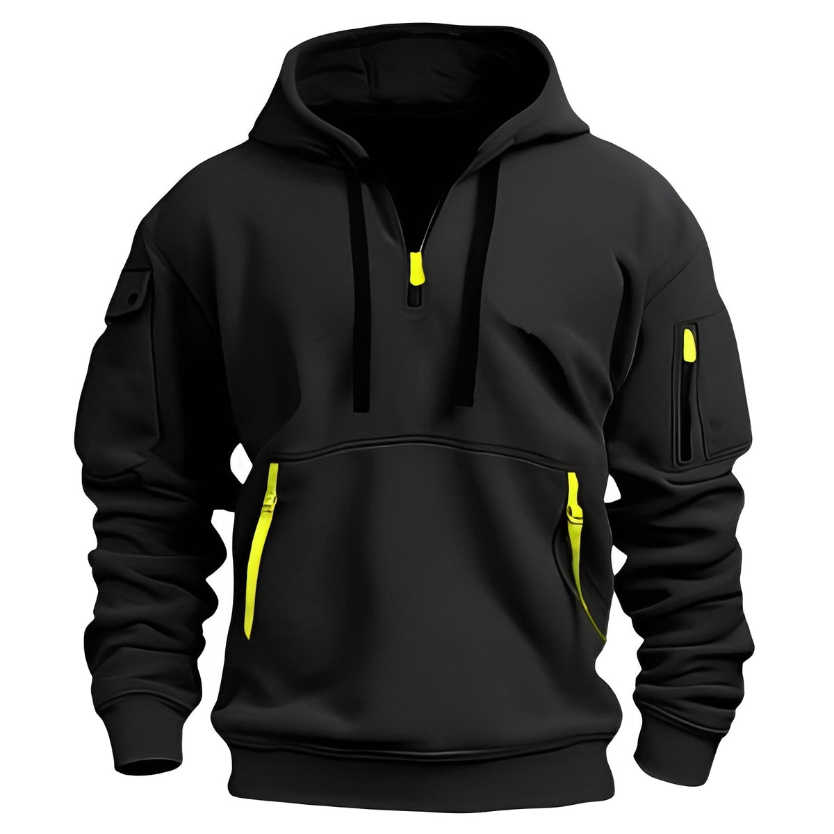Burton - Hoodie décontracté avec demi-fermeture éclair pour hommes