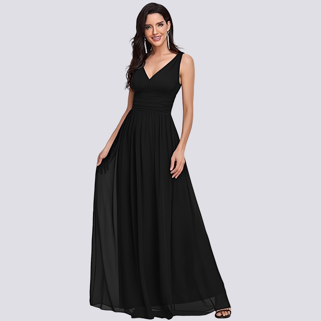 Maddie - Robe de soirée chic sans manches pour femmes