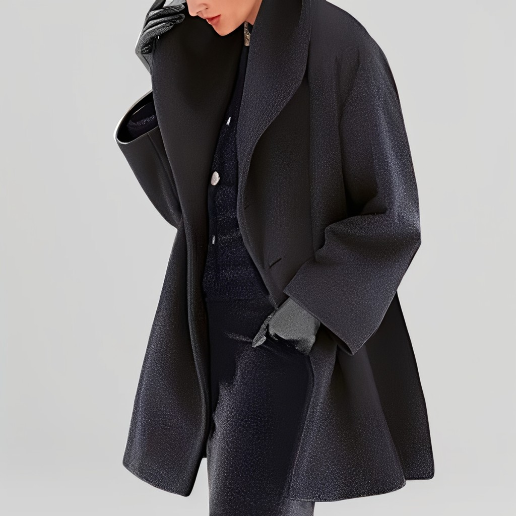 Natalia - Veste en laine moderne et ample pour femmes