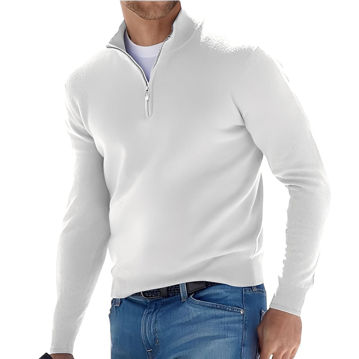 Ralph - Pull décontracté avec fermeture éclair pour hommes