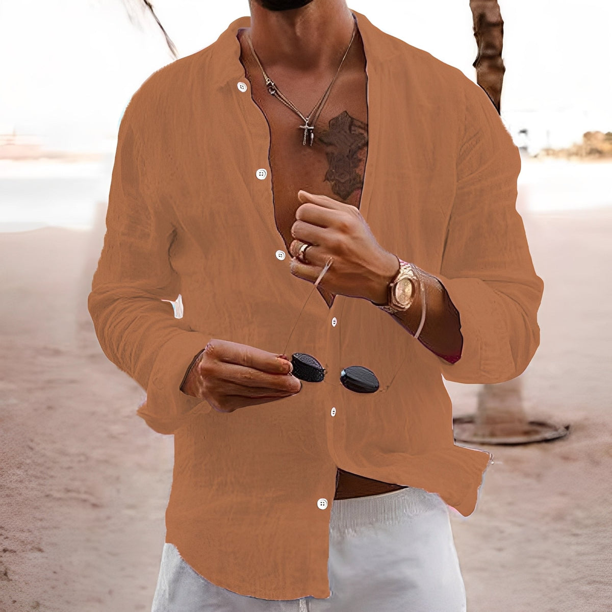 Rupert - Chemise décontractée et large pour hommes