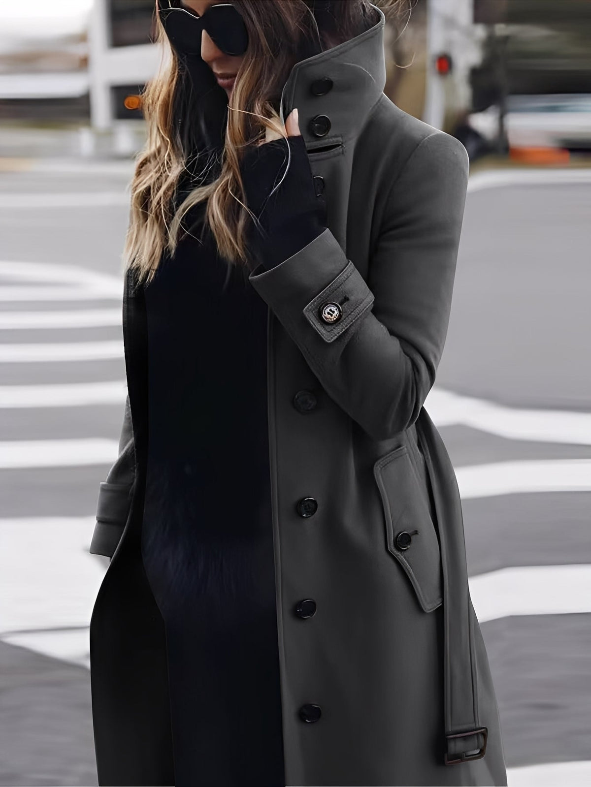 Mikaela - Manteau en laine élégant et ajusté pour femmes