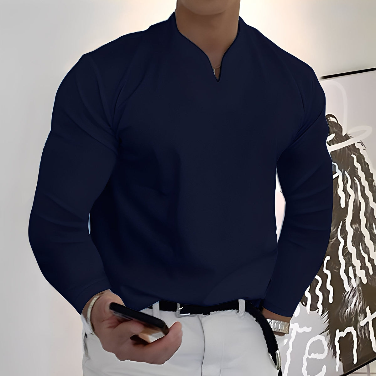 Corentin - Chemise pour homme manches longues et allure décontractée