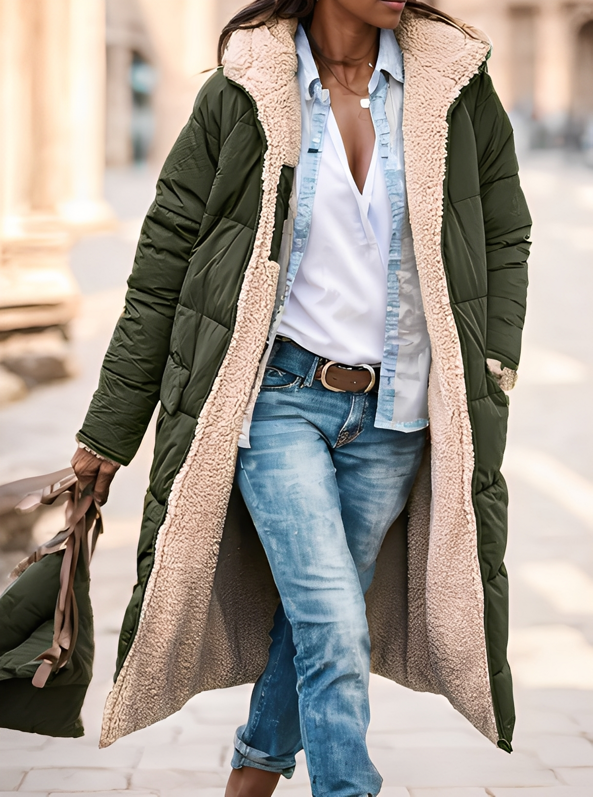 Hazel - Manteau parka chaud et rembourré pour femmes