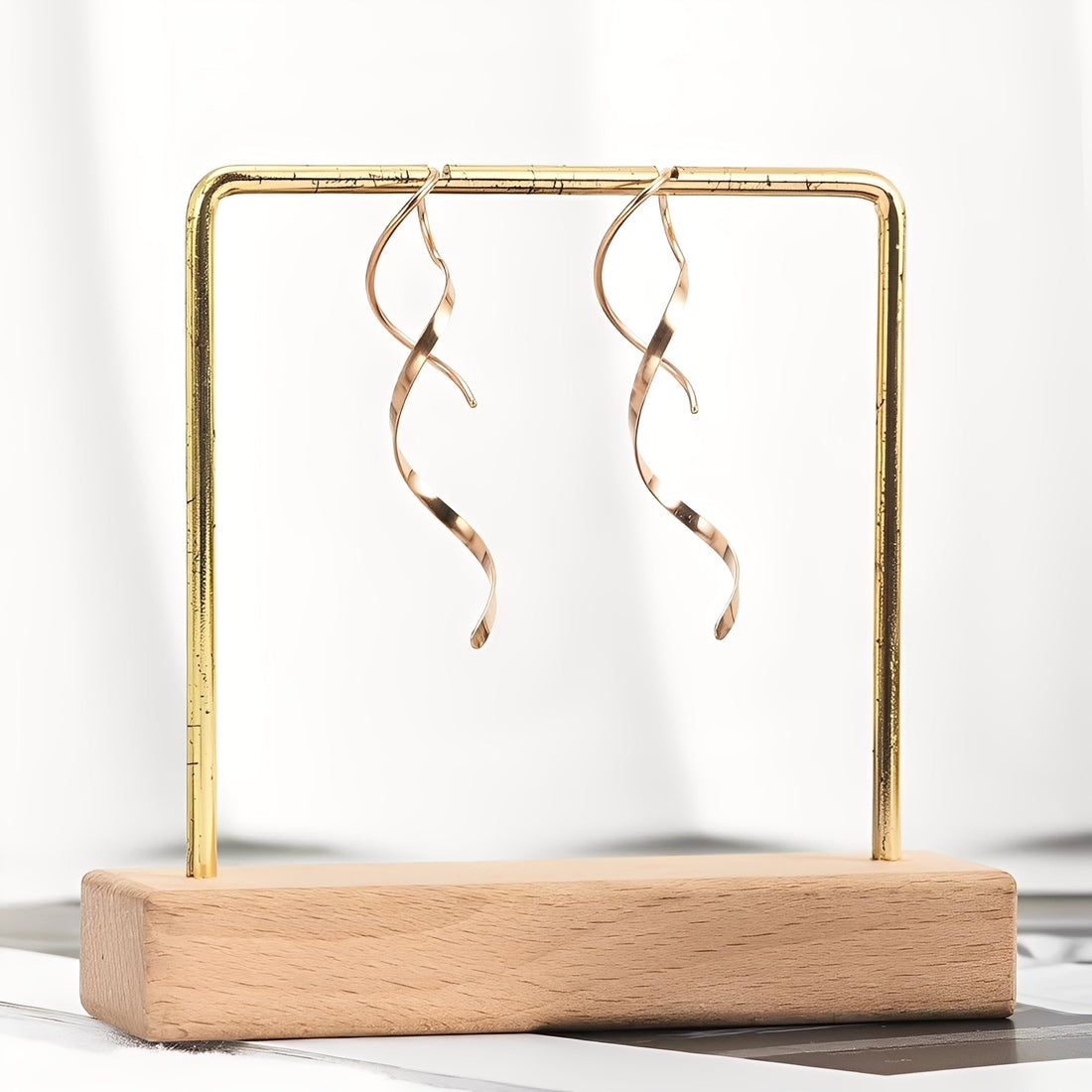 Mel – Boucles d'oreilles spirales en or