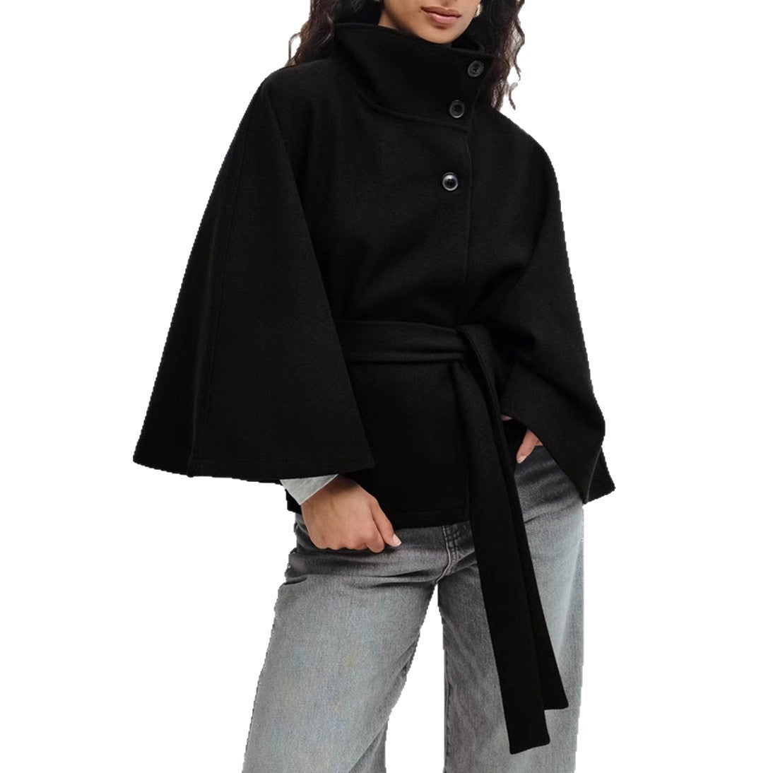 Loraine - Veste stylée à coupe fluide avec ceinture pour femmes