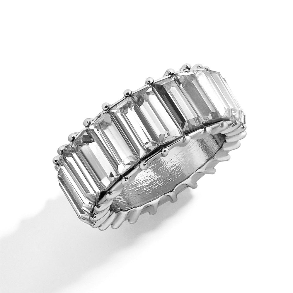 Naya – Bague géométrique moderne en alliage coloré