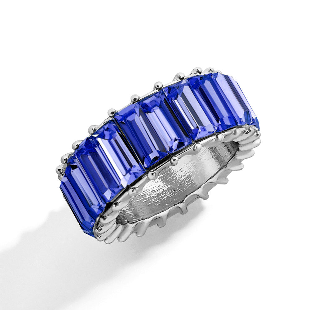 Naya – Bague géométrique moderne en alliage coloré