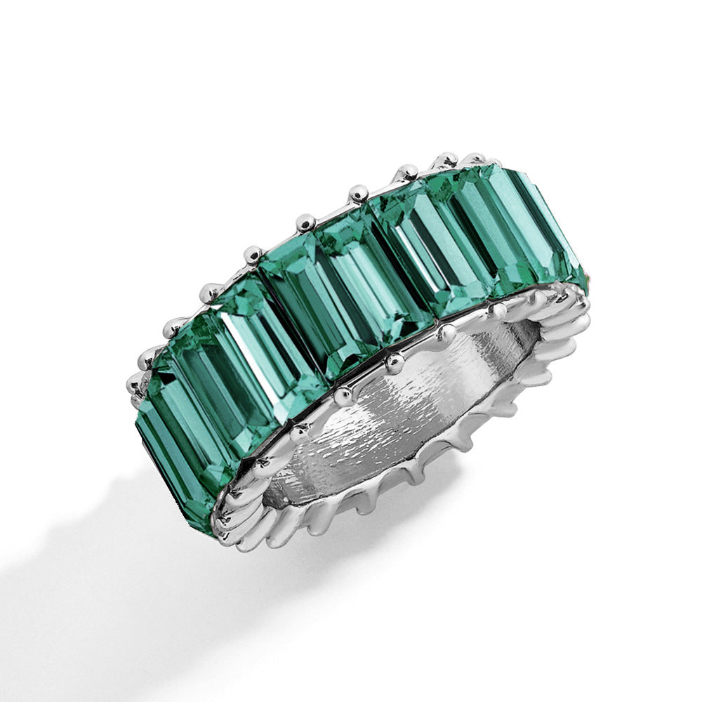 Naya – Bague géométrique moderne en alliage coloré