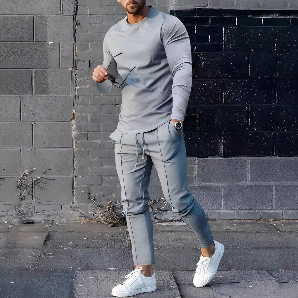 Adelard - Ensemble pour hommes composé d'un pull et d'un pantalon