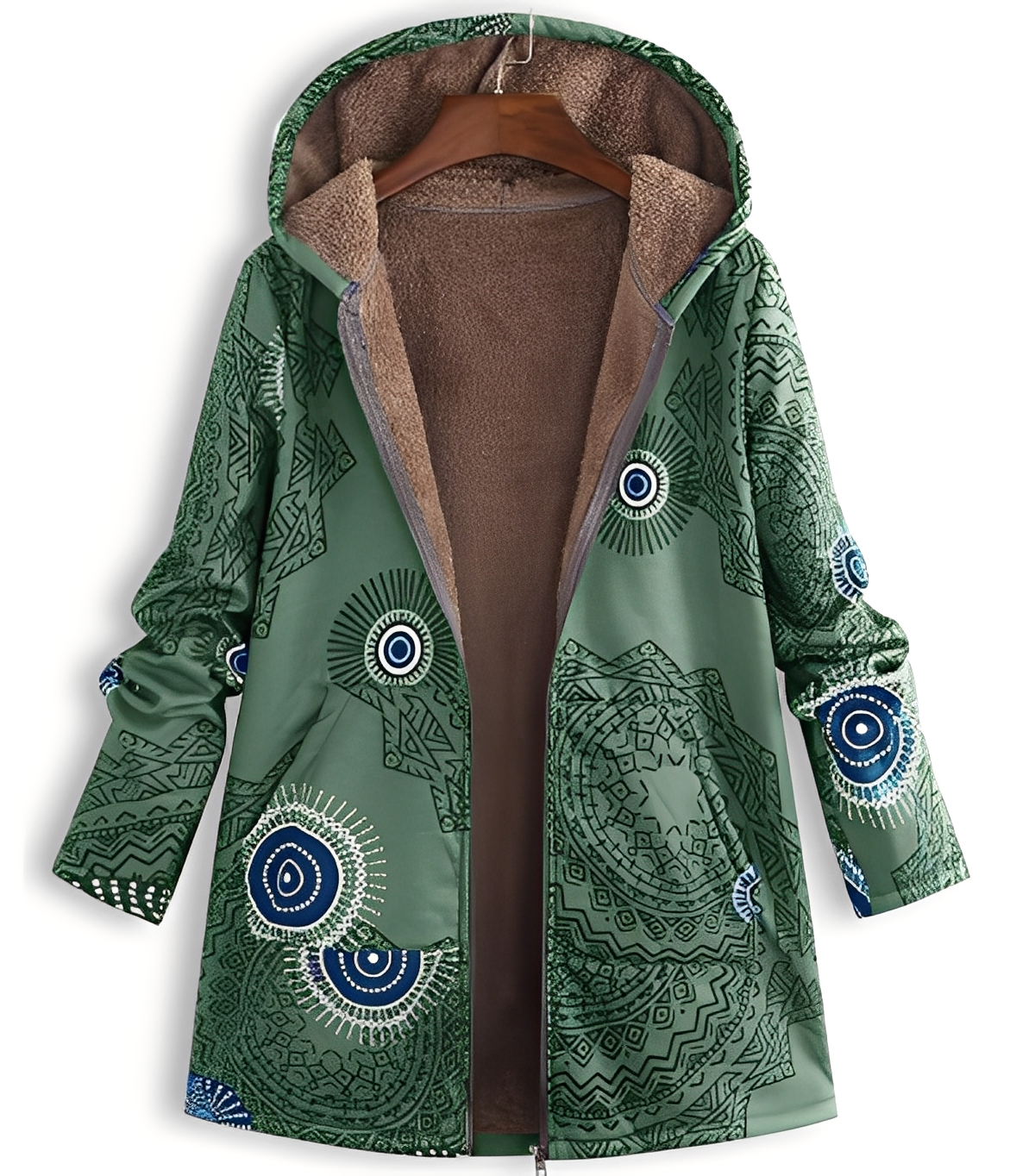 Jaslene - Classique, épaisse, chaude parka-veste pour femmes