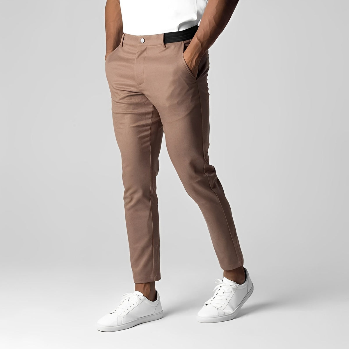 Jack - Pantalon de costume décontracté à coupe droite pour hommes