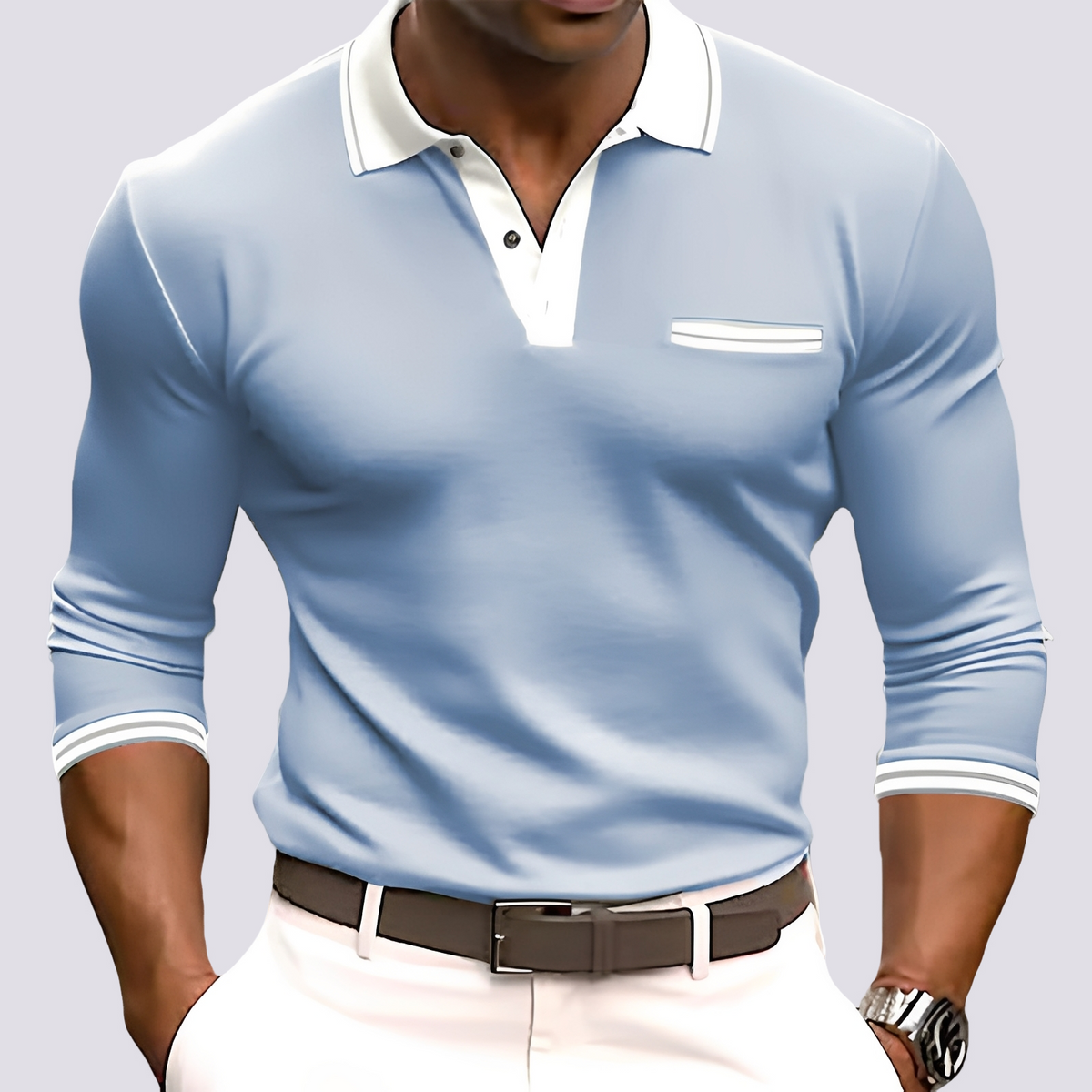Hamish - Chemise à manches longues chic pour hommes