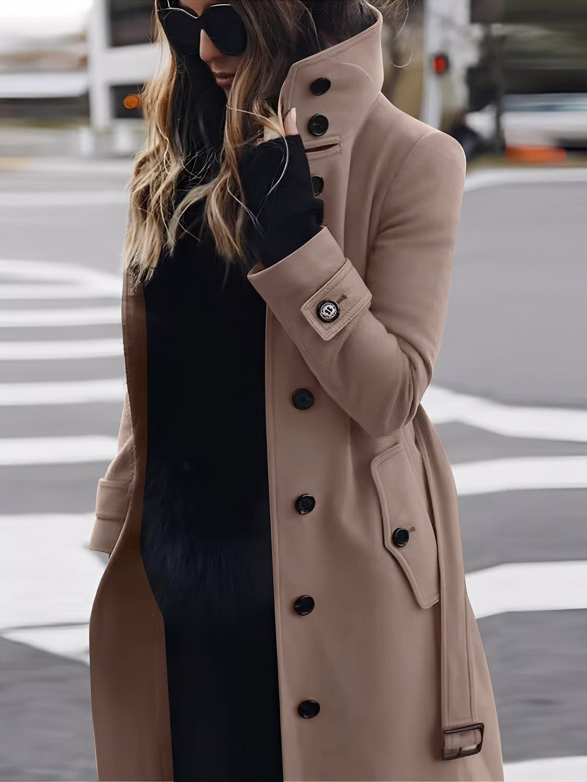 Mikaela - Manteau en laine élégant et ajusté pour femmes