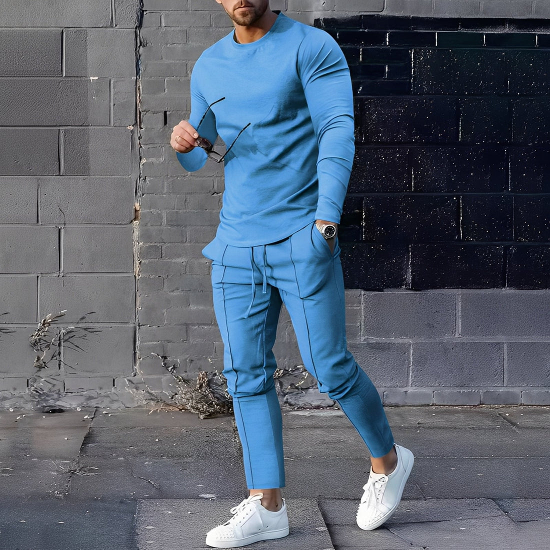 Adelard - Ensemble pour hommes composé d'un pull et d'un pantalon