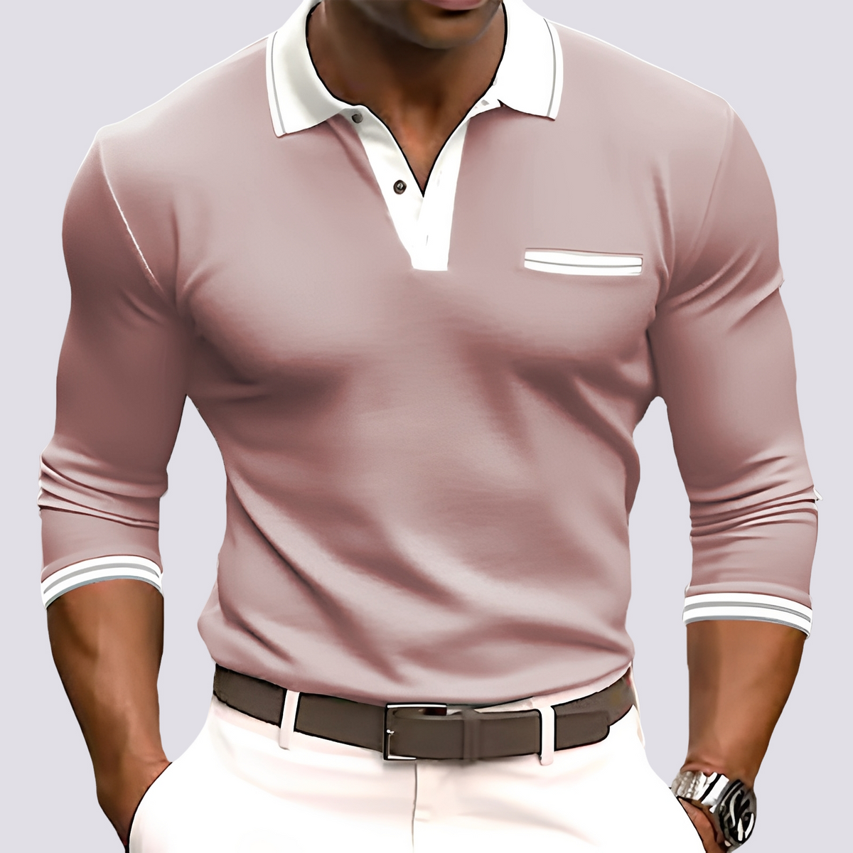 Hamish - Chemise à manches longues chic pour hommes