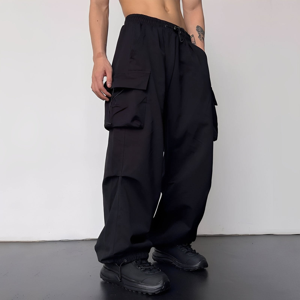 Kaleb - Pantalon cargo baggy élégant pour hommes