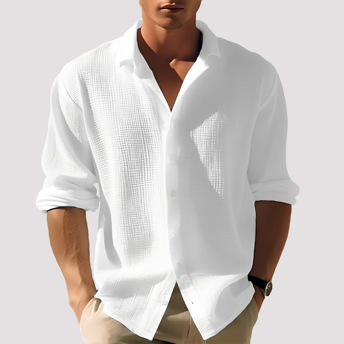 Ollie - Chemise agréable à boutons pour hommes