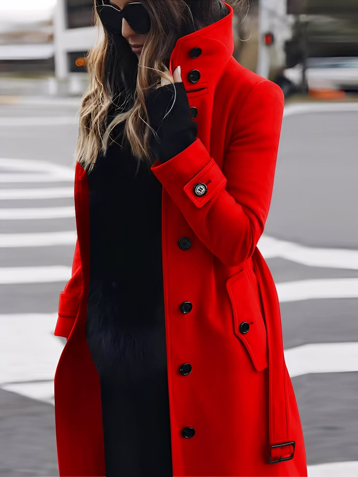 Mikaela - Manteau en laine élégant et ajusté pour femmes