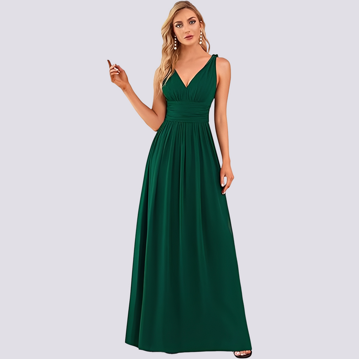 Maddie - Robe de soirée chic sans manches pour femmes