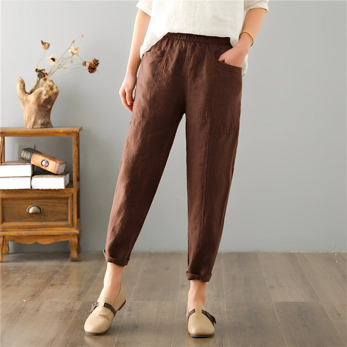 Gretchen - Pantalon casual avec poches pour femmes